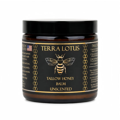 Terra Lotus - Organic Grass-Fed Beef Tallow Balm with Raw Honey